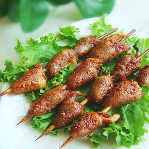 辣烤鸡心