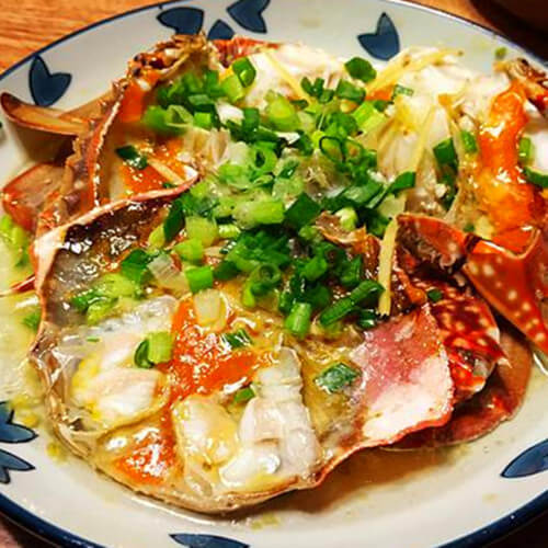好吃的葱油蟹