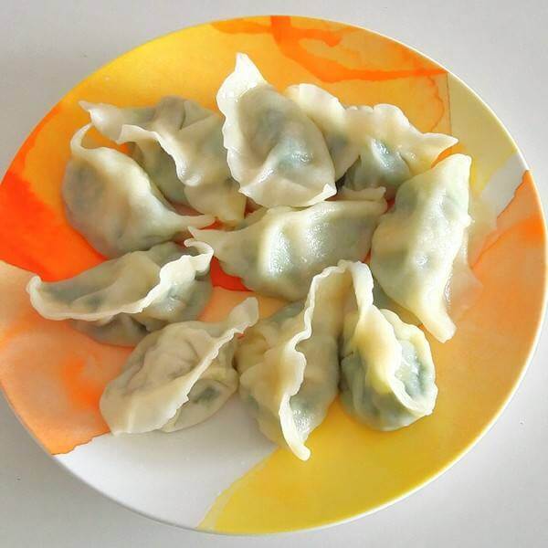 美味的白菜粉条饺子