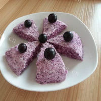 美味紫薯蒸松糕怎么做好吃又简单,做法图解分