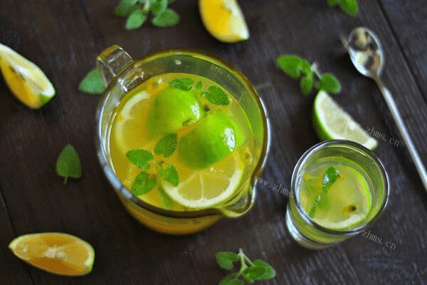 百香果青柠檬蜂蜜水的制作方法第七步