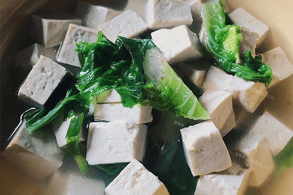 学会白菜豆腐汤，营养美味喝进去第六步