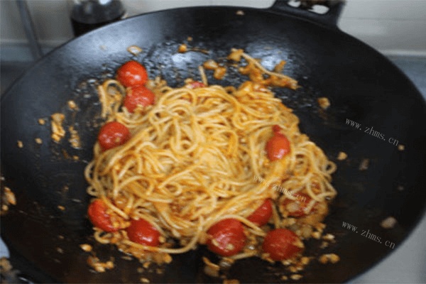 最简单的西式菜肴——番茄意大利面第九步