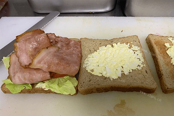 可以提前做好的培根三明治，再也不怕没时间吃早餐了第六步