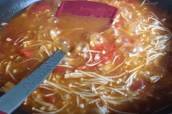 学会西红柿疙瘩汤就不用煮饭了，一锅就能吃到饱第八步