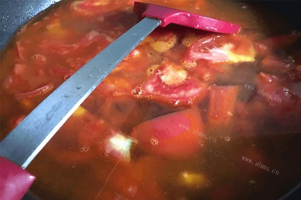 学会西红柿疙瘩汤就不用煮饭了，一锅就能吃到饱第六步