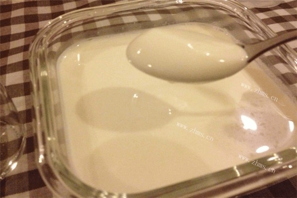口感香醇的固体酸奶，没有复杂的添加剂吃起来才放心第四步