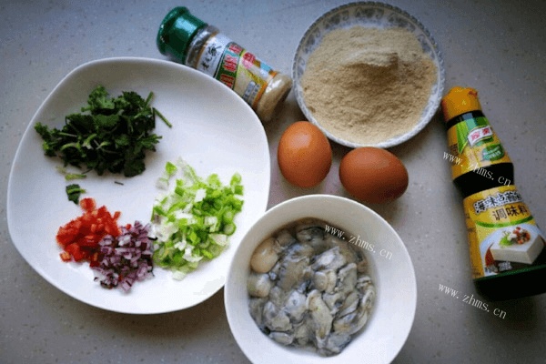 特殊的海鲜做法——蚝烙饼的做法第一步
