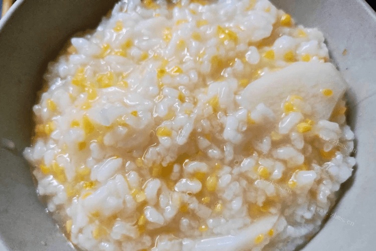 玉米碎山药粥——最养生的粥第七步
