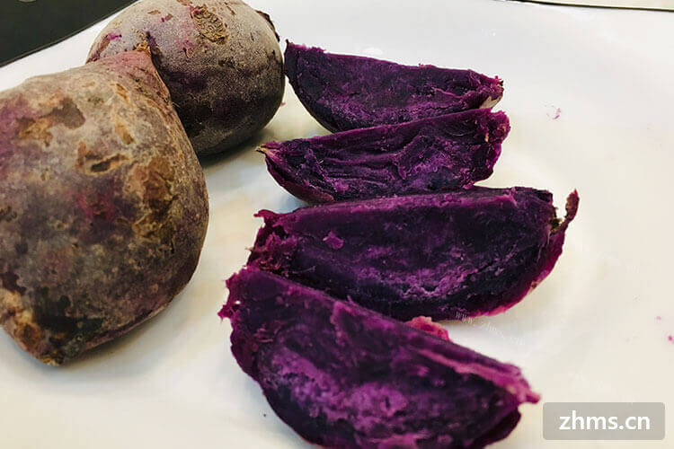 紫薯里面也是紫色吗