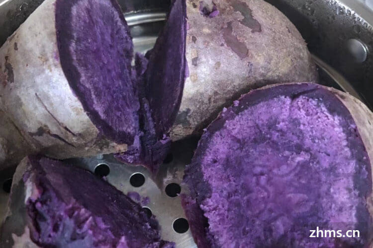 紫薯煮粥怎么是蓝绿色能吃吗