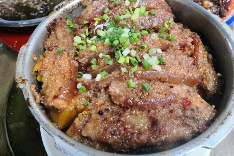 粉蒸肉用什么碗蒸熟得快一点，能用玻璃碗吗？