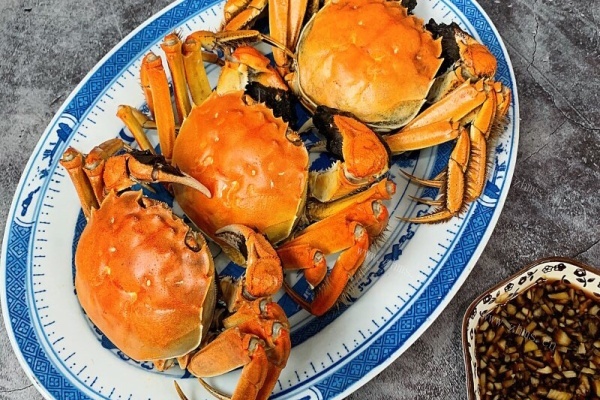 美味的蒸螃蟹，蟹肉香甜蟹黄醇香第六步