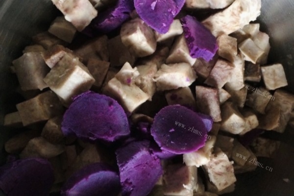 万能的紫薯香芋馅，几步就能搞定！第一步