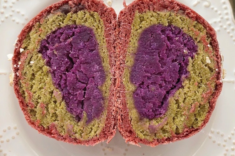 低脂全麦紫薯包，让减肥的过程不那么枯燥