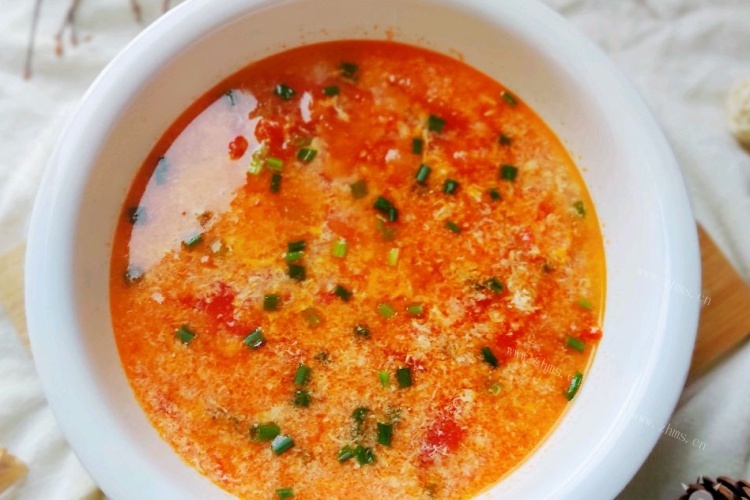 浓稠鲜美的番茄蛋花汤，这样做更好吃