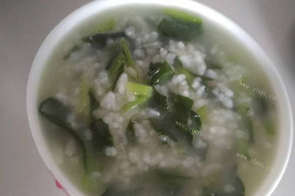 青菜粳米粥简单又美味第六步