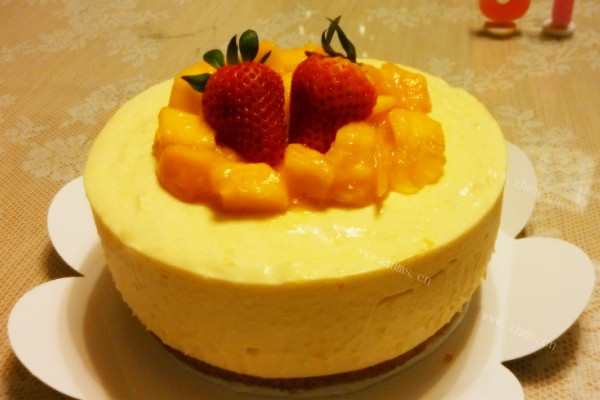 芒果流心芝士蛋糕，给你带来双重味道的享受第十三步