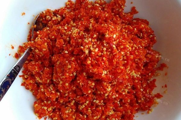 超级下饭的辣椒酱制作方法第七步