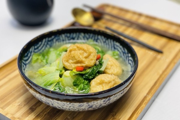 油豆腐烩白菜，简单又美味第九步
