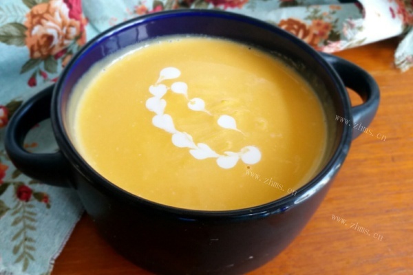 奶油南瓜，寒冷的冬日，赶快来上这一碗暖身热饮第十一步