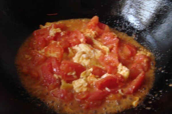 西红柿蛋浇饭做法超简单，懒人的福利第六步