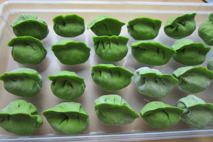 绿色的饺子——香菇猪肉菠菜饺子
