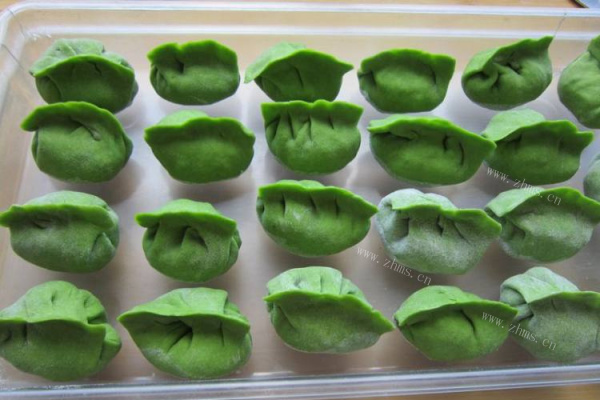 绿色的饺子——香菇猪肉菠菜饺子第十二步