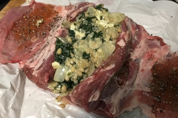 松子菠菜羊肉——漂亮的色泽绝妙的口感第五步