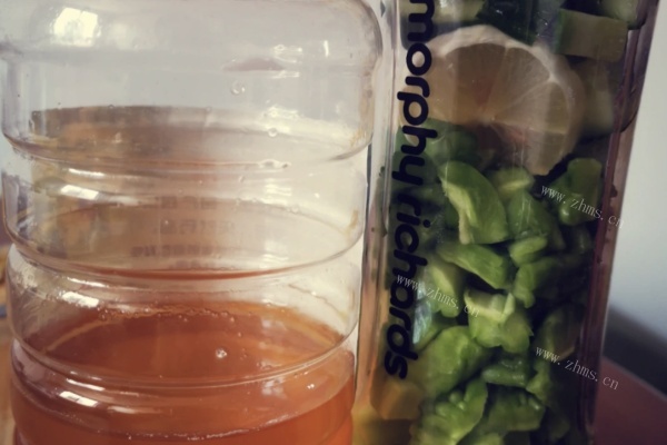 柠檬青瓜苦瓜汁——美味的减肥果汁第七步