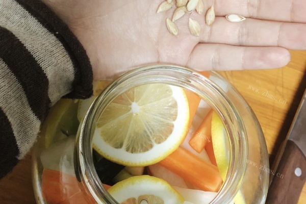 柠檬萝卜泡椒的腌制方法，超简单，易上手第八步