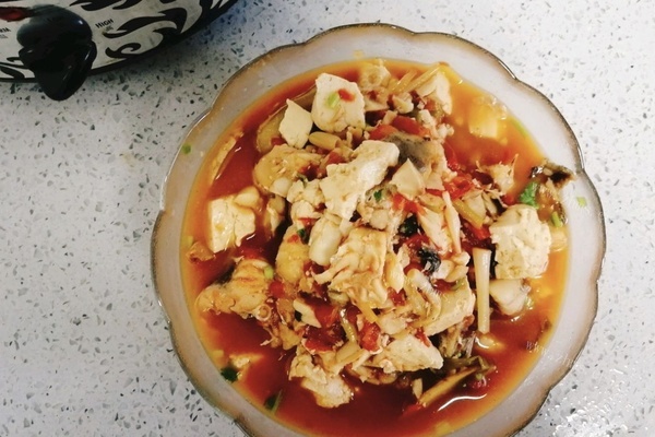 番茄鳕鱼豆腐汤，酸酸辣辣，鲜香味美第十一步